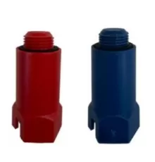 Заглушка для водорозеток красная 1/2"НР 58 мм Henco