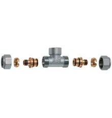 RACC. A T 2 MONOCONI F 3/4' CROMATO ADATT.MULTISTRATO 16X2.25